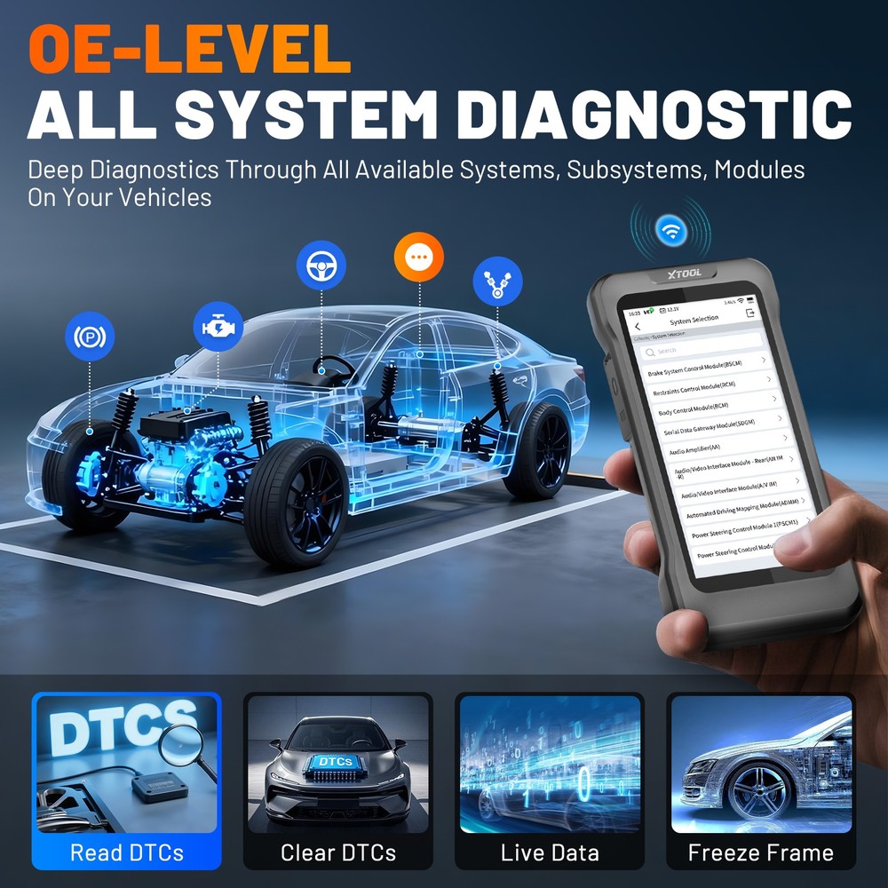 XTOOL TP580 TPMS TS100 Programming Tool All System Diagnostic Scanner 22+Service