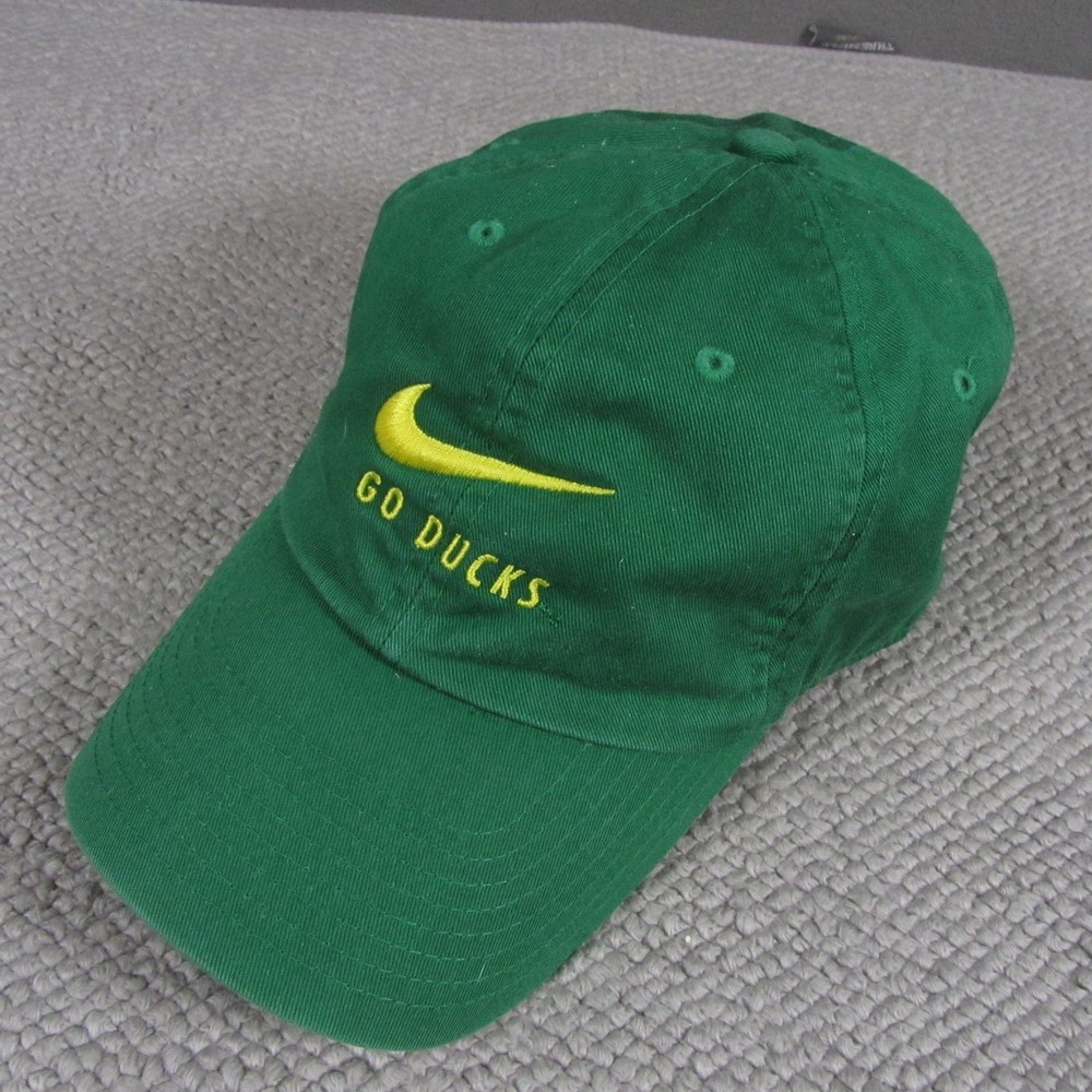 Nike Heritage86 Go Ducks Dri Fit Hat Adjustable Strap Performance Green Swoosh