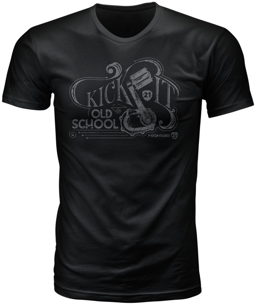 OLD SCHOOL TEE BLACK MD