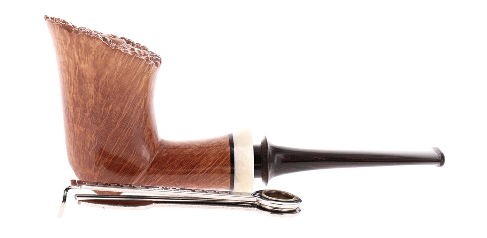 Pipe Damini clear smooth shape "giraffa" freehand chimney barktop