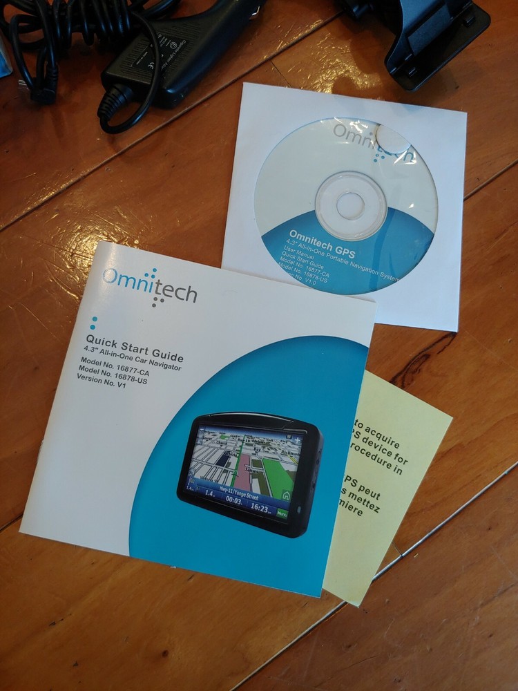 Omnitech 4.3in Portable GPS Model 16878-US