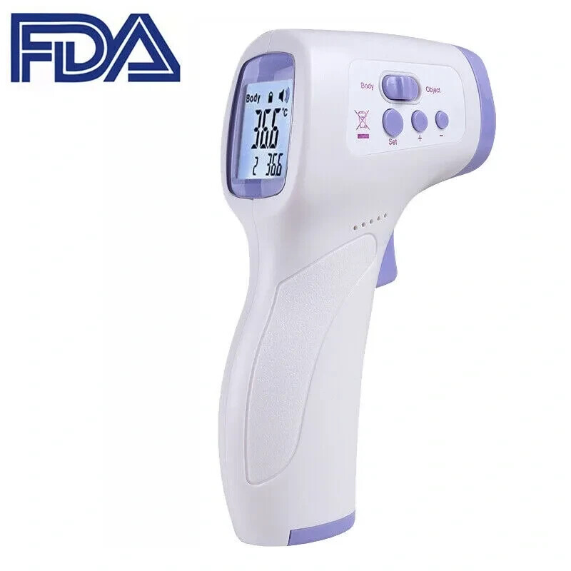 Digital Infrared Thermometer Smart sensor LCD Forehead Battery included