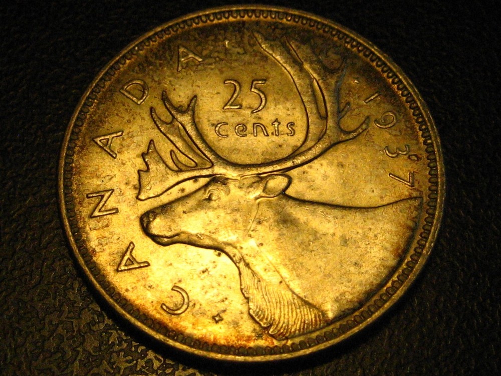 1937 Canadian Silver Quarter BU