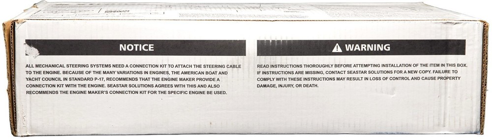 11ft SeaStar Xtreme NFB No Feedback Mechanical Rotary Steering Kit Single Cable