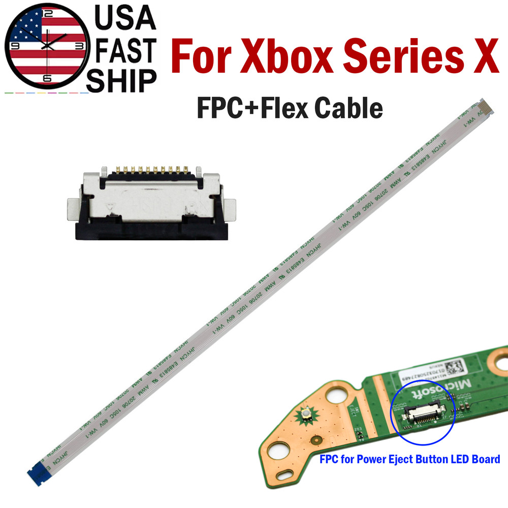( FPC + Flex Cable ) on Power Eject Button LED Board For Microsoft Xbox Series X