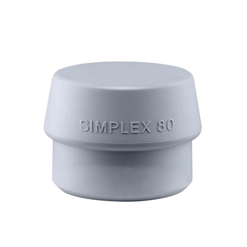 Halder 3203.080 Simplex Replacement Face Insert, Mid Gray Rubber, Non-Marring