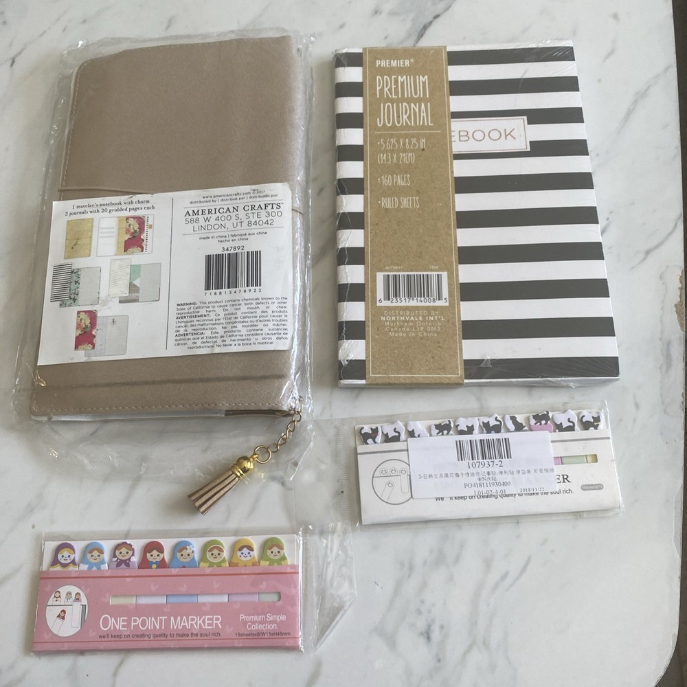 lot of notebooks journals