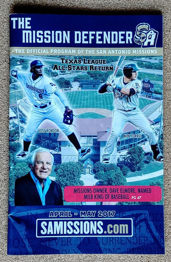 2017 San Antonio Missions Program/Player Photos/Schedule ~ '16 Guide Trea Turner