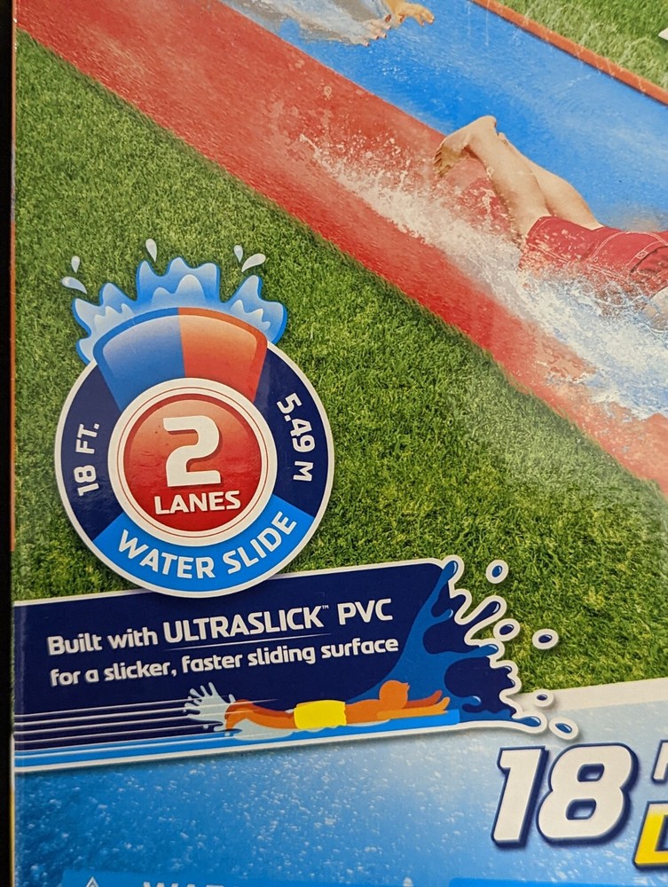 Bestway h2o go! 18ft Double Water slide 2 Lanes