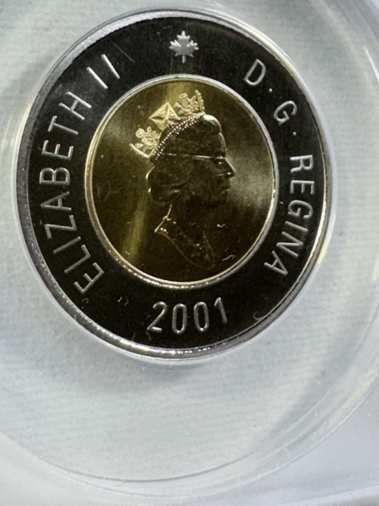 2001 Canada $2 Toonie Graded MS 68 by ANACS