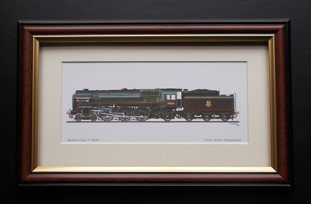RAILWAY PRINT FRAMED  WILLIAM SHAKESPEARE