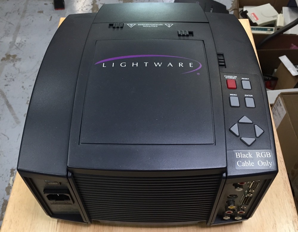 Lightware VP800 Plus Projector BLK w/ Power Cable Tested Working