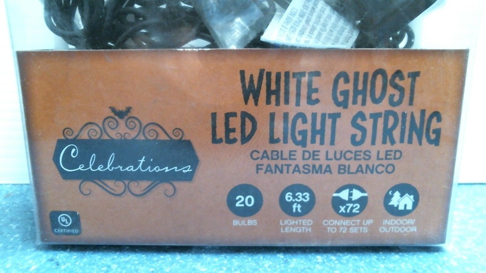 Celebrations White Ghost LED Light String (9736679) FS
