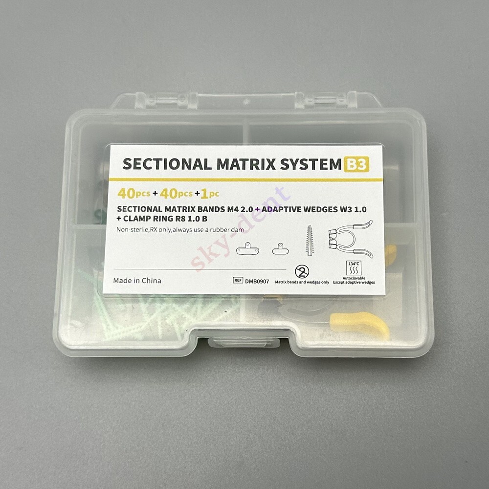 Dental Matrix Bands Paediatric Matrices Clamp Ring Sectional Matrix System+Wedge