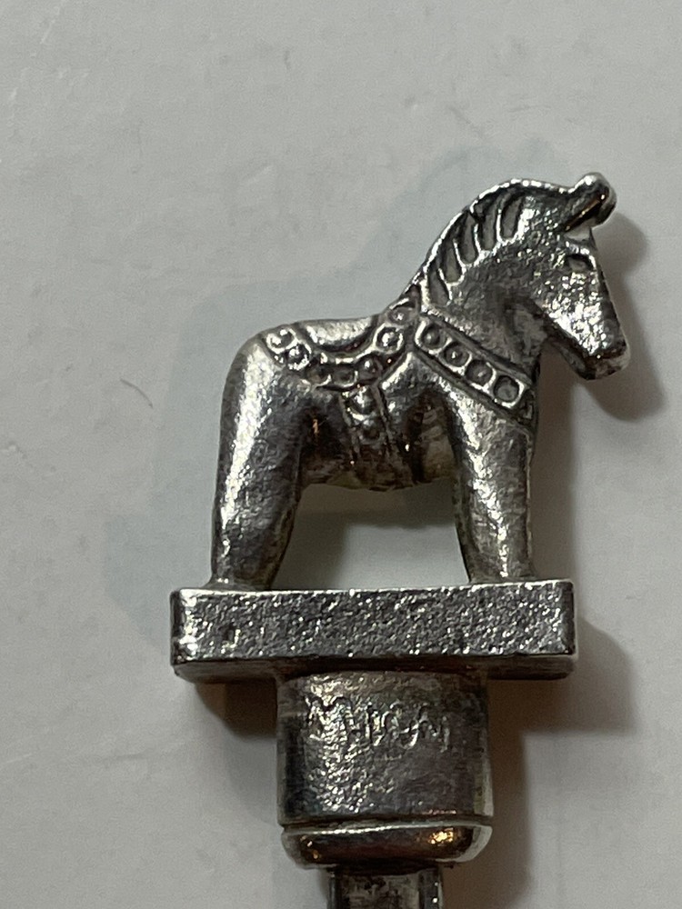 Vintage M100 Silverplate Spoon - Sweden Horse