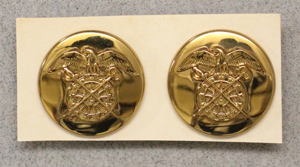 Army Enlisted Collar Pin: Quartermaster - stamped pair