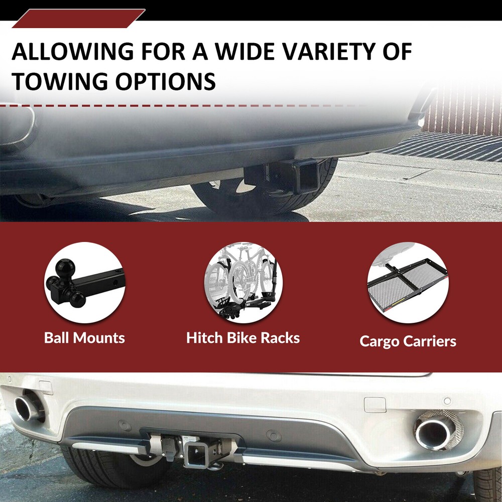 Class-3 Trailer Hitch Receiver Rear Bumper Tow Kit 2" for BMW X5 07-18 X6 14-19