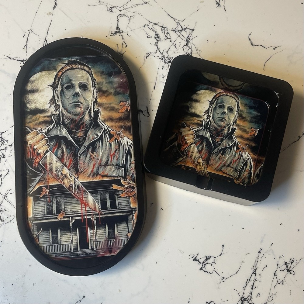 Michael Myers Ashtray & Tray Set