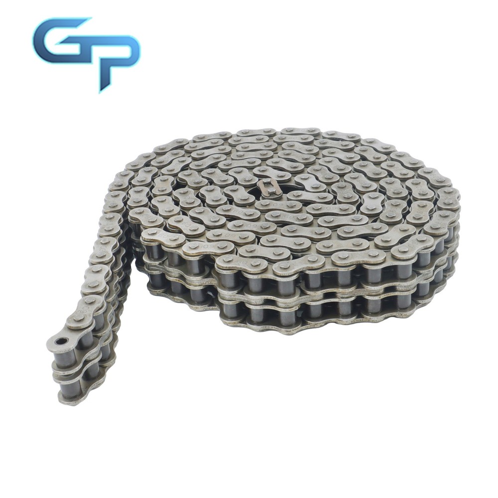 #60-2 Double Strand Duplex Roller Chain 10 Ft with 2 Connect Links