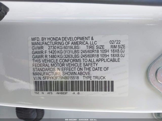 Passenger Camera/Projector Radar Unit Fits 17-25 RIDGELINE 3913491