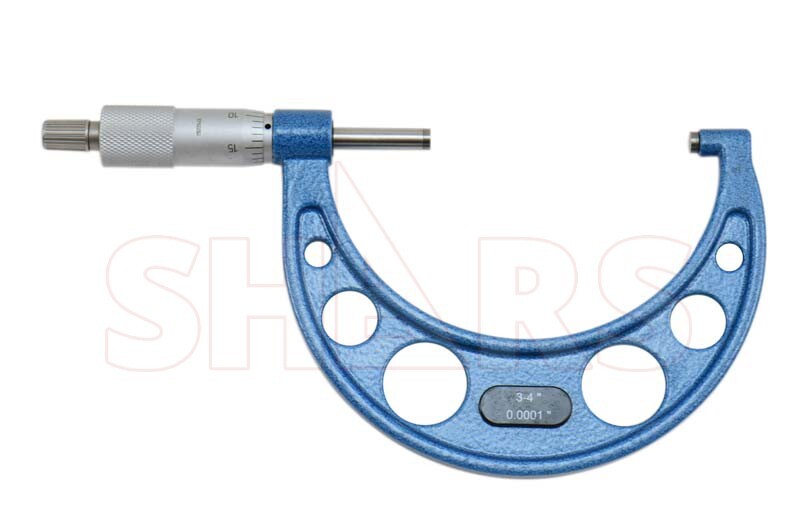 SHARS 0-4" Solid Metal Frame Micrometer Set NEW L}