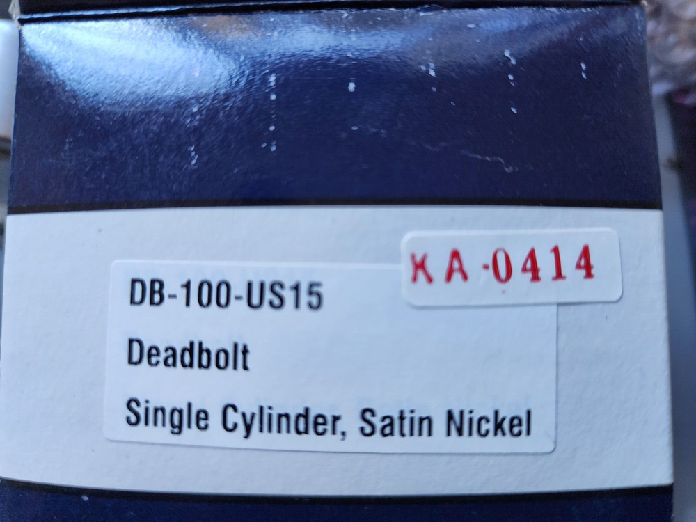 Dynasty Single Cylinder Deadbolt Satin Nickel