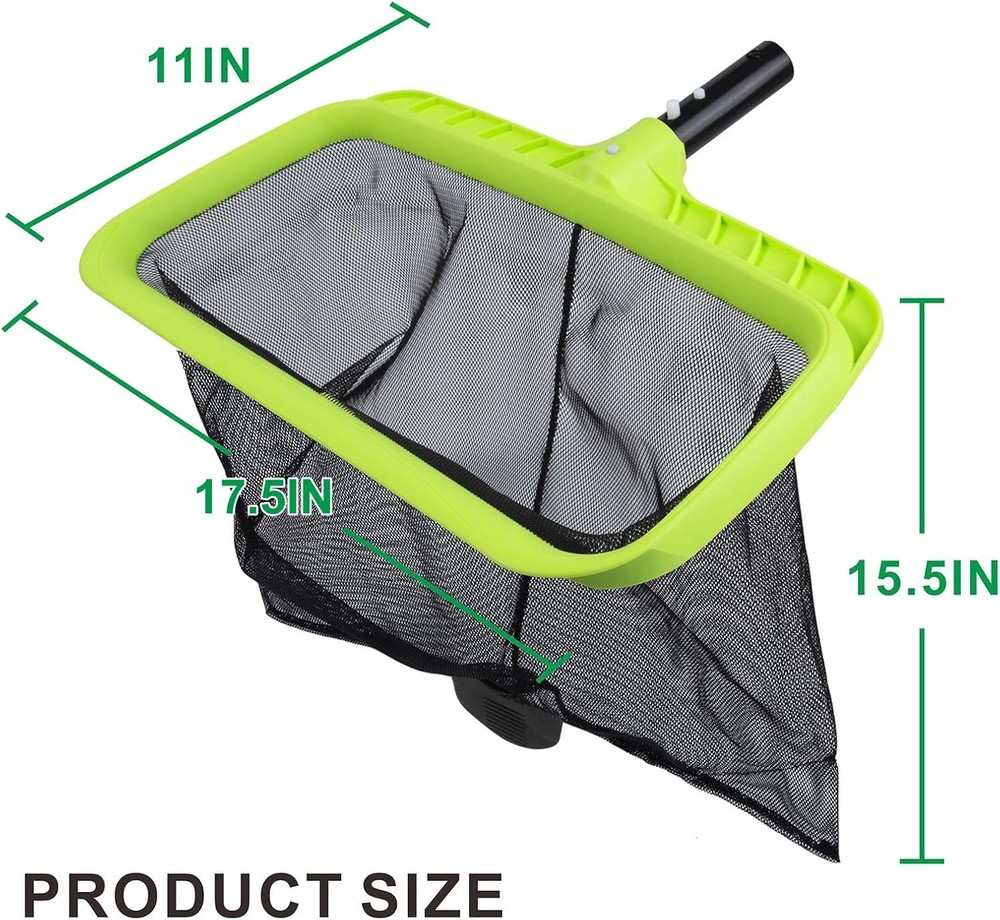 Swimming Pool Leaf Skimmer Net,Reinforced Frame Deep Rake Net