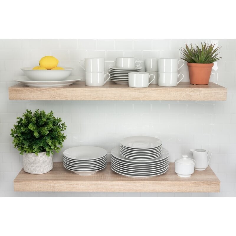 44-Piece White Porcelin China Dinnerware