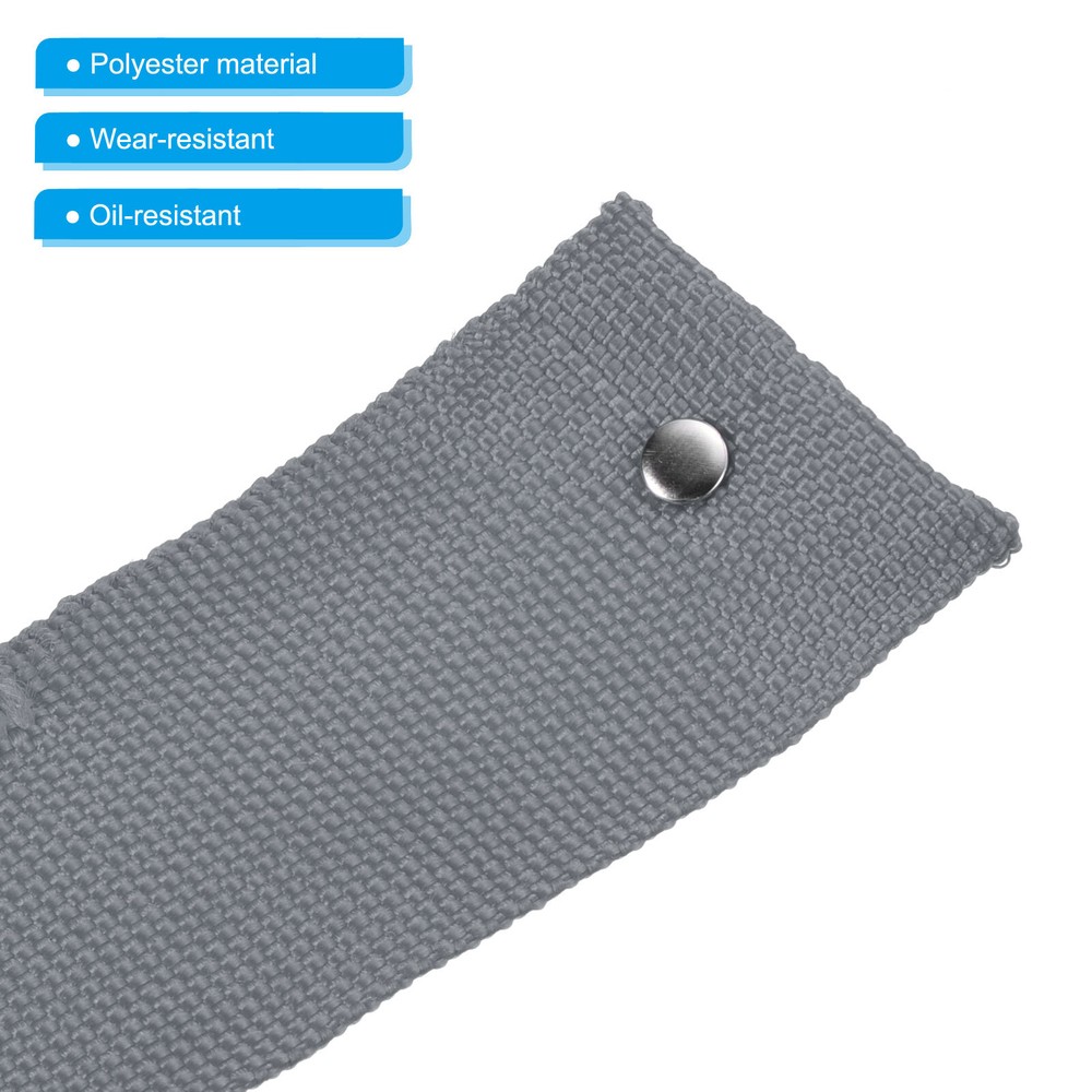 10Ft*45mm Polyester Rope Protector Cable Cover Rope Protective Sleeve Gray