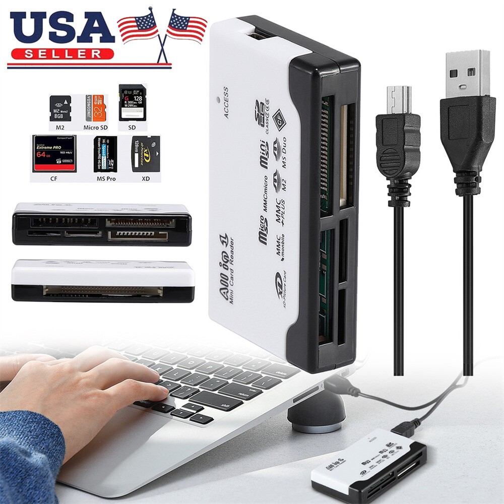 Card Reader Type C Micro SD TF CF Smart Memory Adapter Laptop Computer USB 2.0