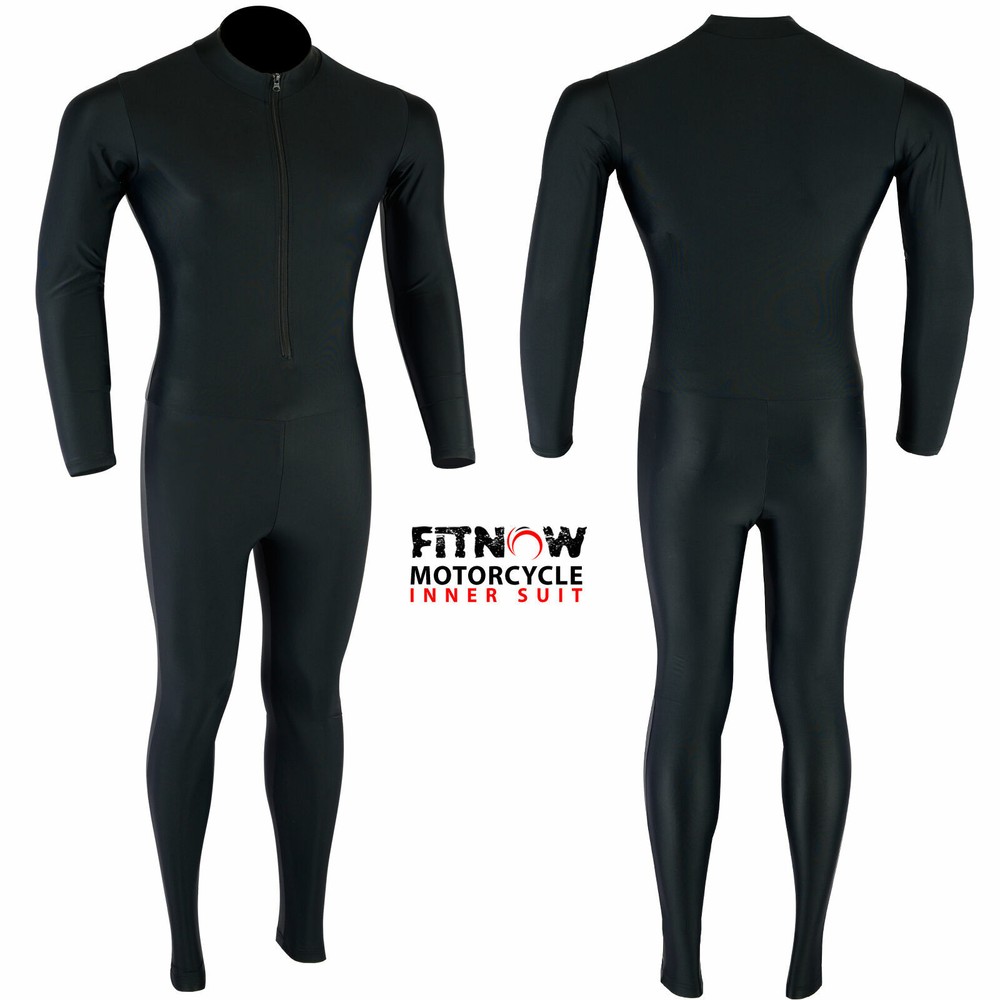 Motorcycle One Piece Suit Base Layer Inner Rash Guard Compression Black