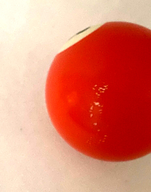 Vintage Billiard Pool REPLACEMENT BALL-RED Solid #3-2 1/4"