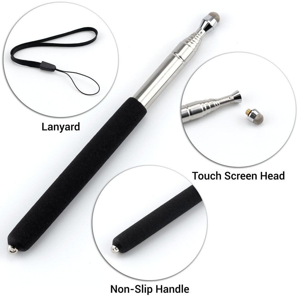 2 Pcs Telescopic Teachers Pointer, Extendable Pointer Stick, Mini Hand...