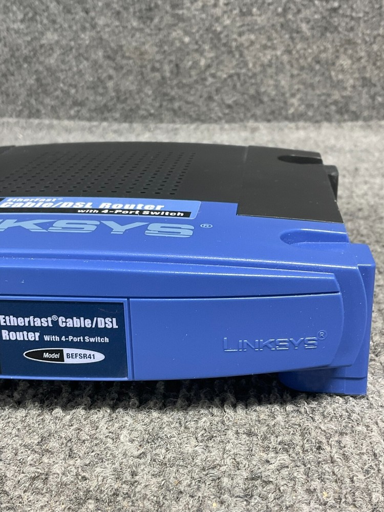 Linksys Cisco Router 🌐 BEFSR41-RM EtherFast 🔌 4-Port Cable/DSL Switch