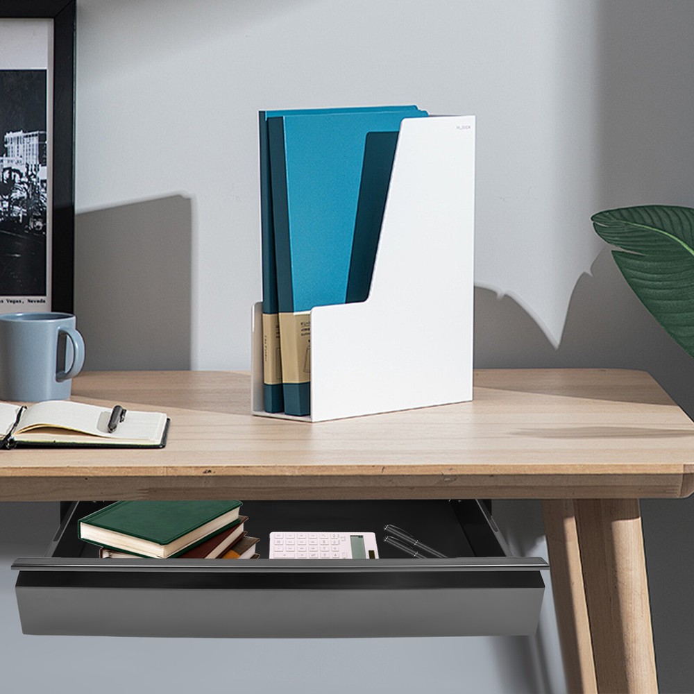 33?? Black Space Saver Sliding Under Desk Storage Drawer Pull-out Drawer