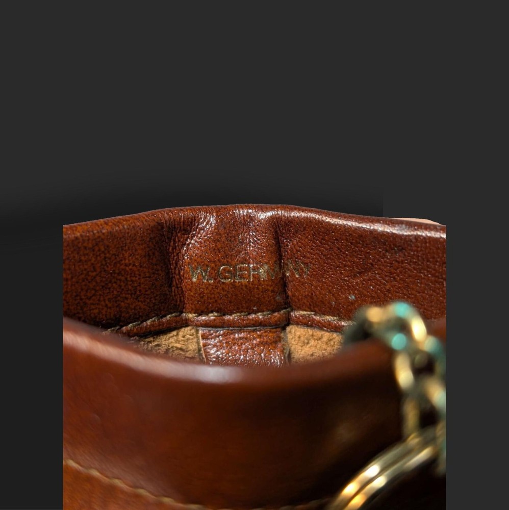 Vintage German Leather Bell Drop Key Case
