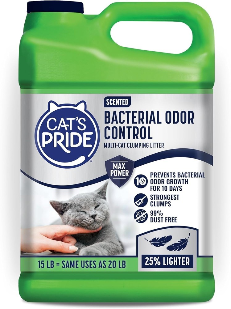 Scented Max Power Cat Litter - Bacterial Odor Control & Animal Welfare Support
