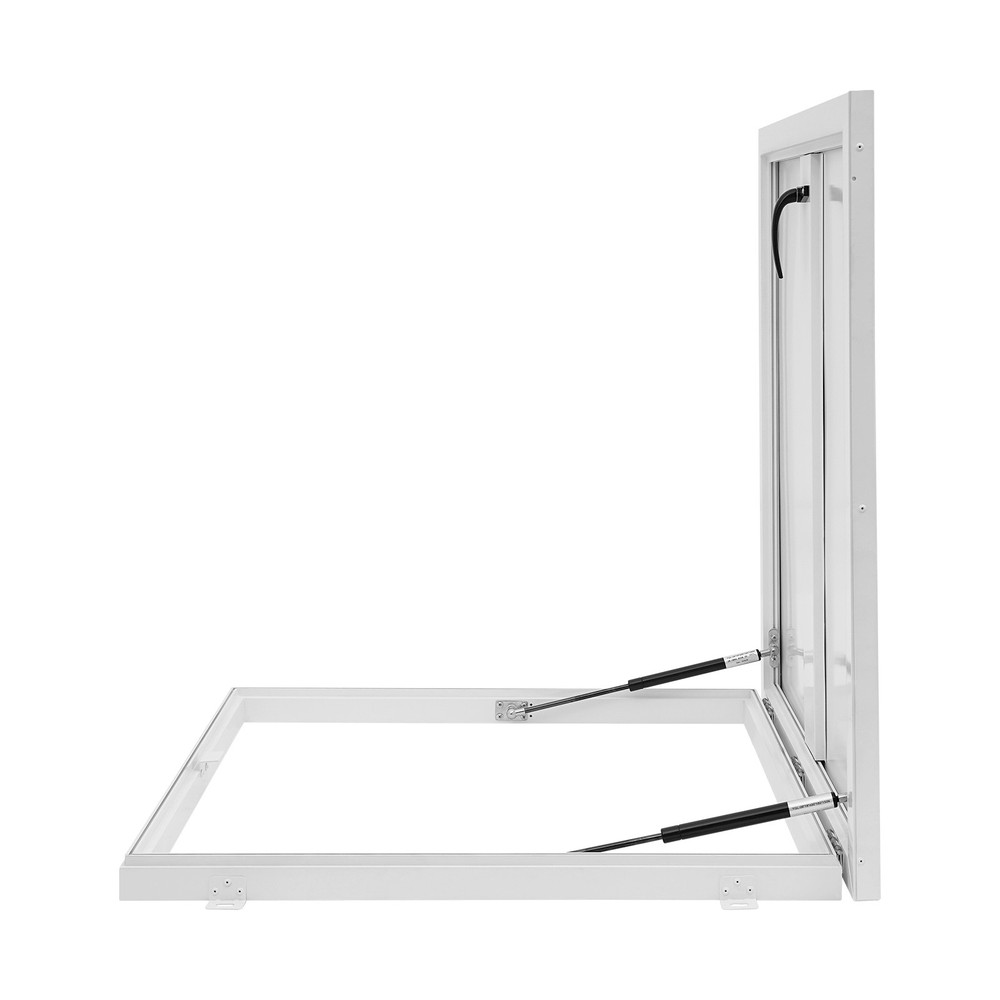 White Modern Aluminum Roof Hatch with Locking Security and Easy Access