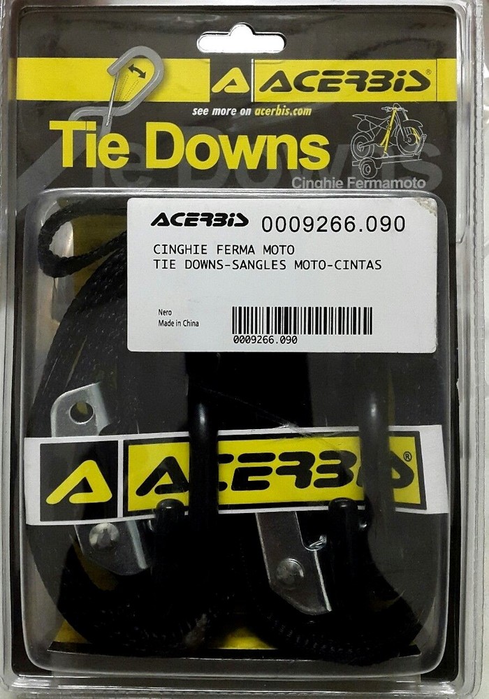 NEW Acerbic Tie Downs Cinghie Ferma Moto