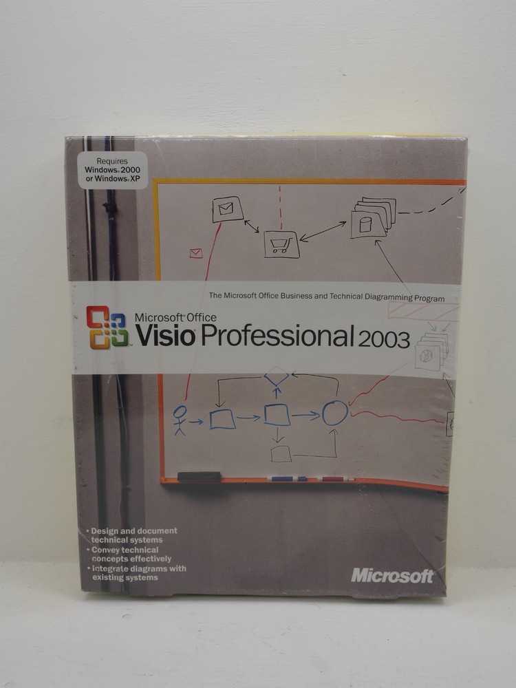 NEW SEALED Microsoft Office Visio Professional 2003 RETAIL Box