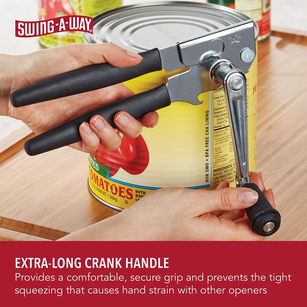 Easy Crank Can Opener 10.4 Inches Black