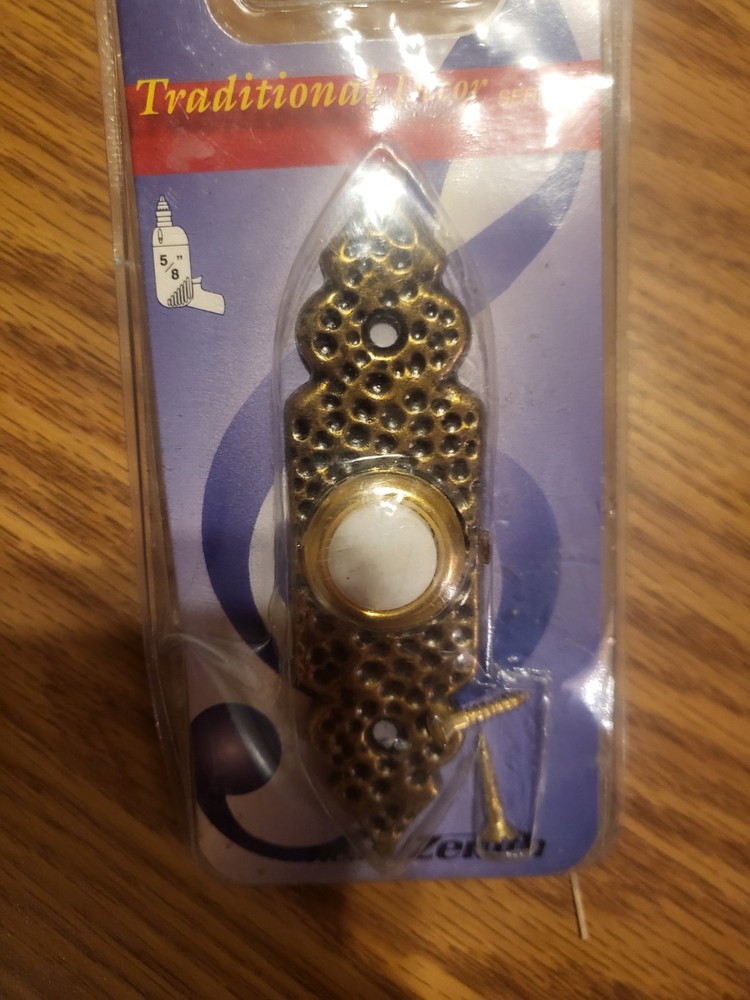 Vintage doorbell, face plate/button