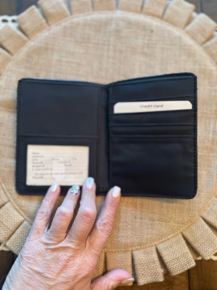 Passport Wallet Black