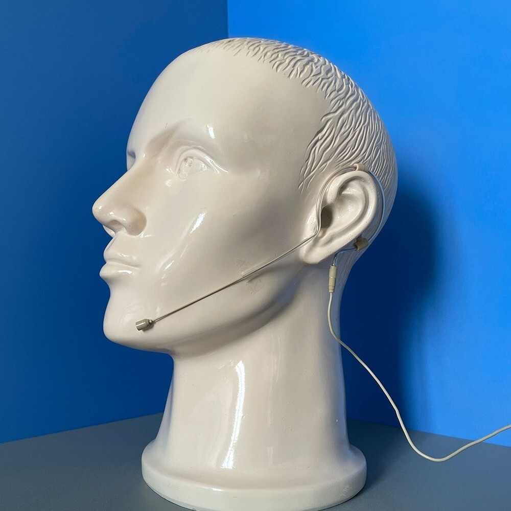 Single Earhook Headset Mic Headworn Microphone For Wireless 3.5mm-AU