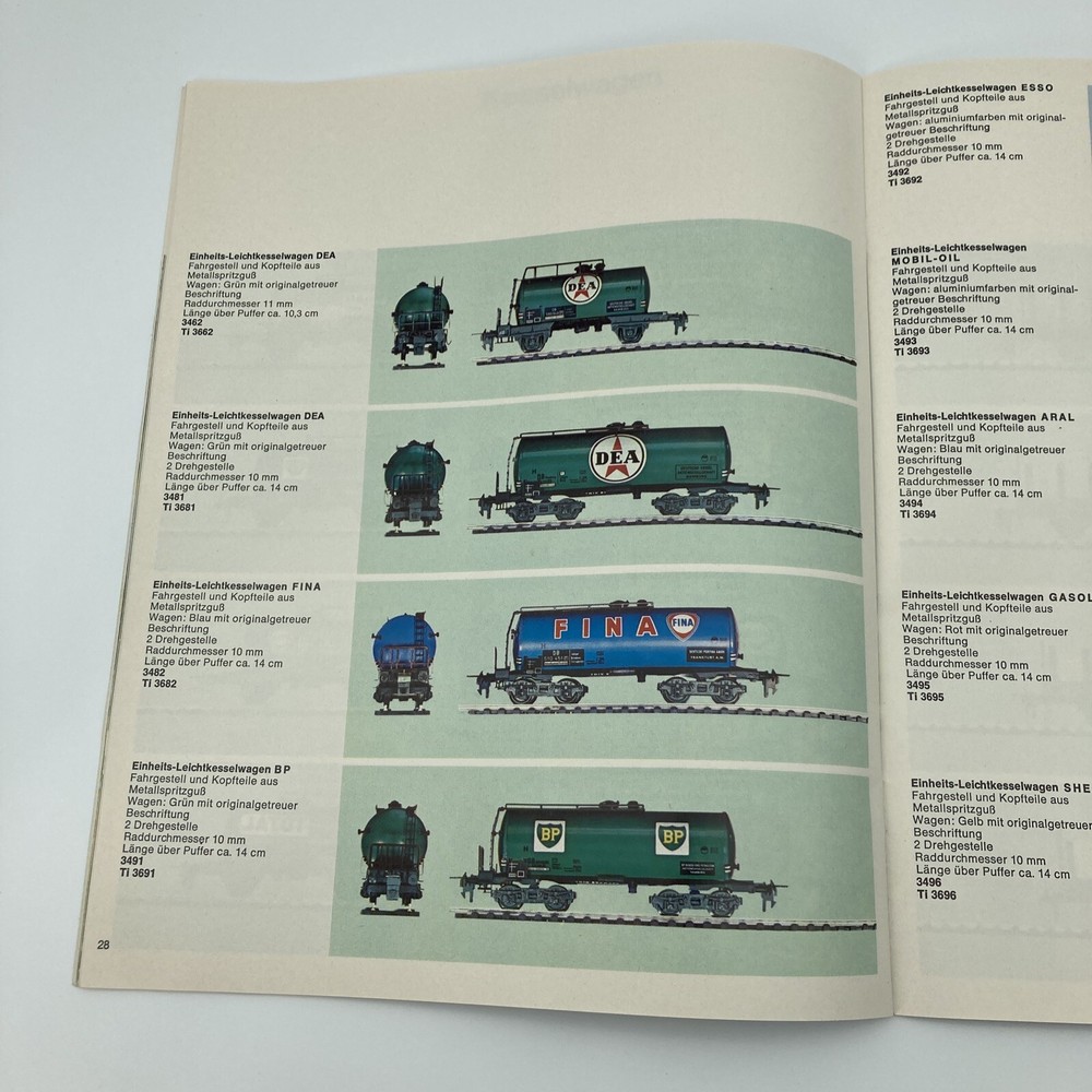 Trix Electric Model Train Railway Catalog 1966 German with Insert