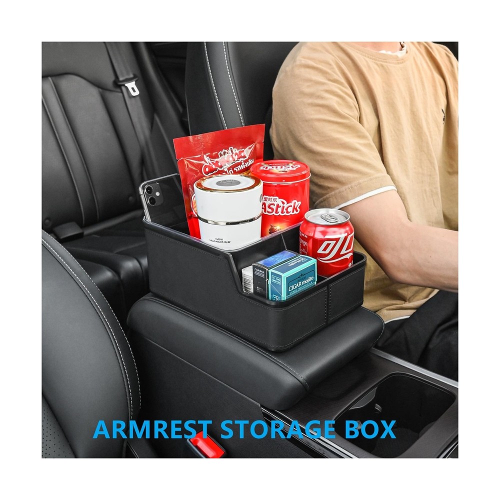 Car Storage Organizer Between Seats,Center Console Armrest Storage Box Back S...