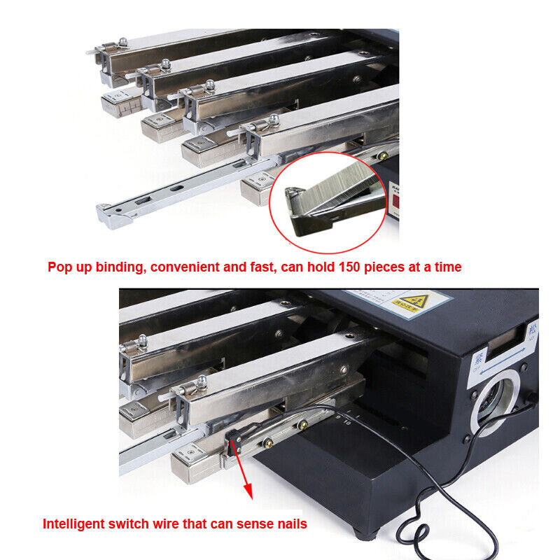 Double Head Stapler Multi-head Electric Card Binding Machine Automatic Binder