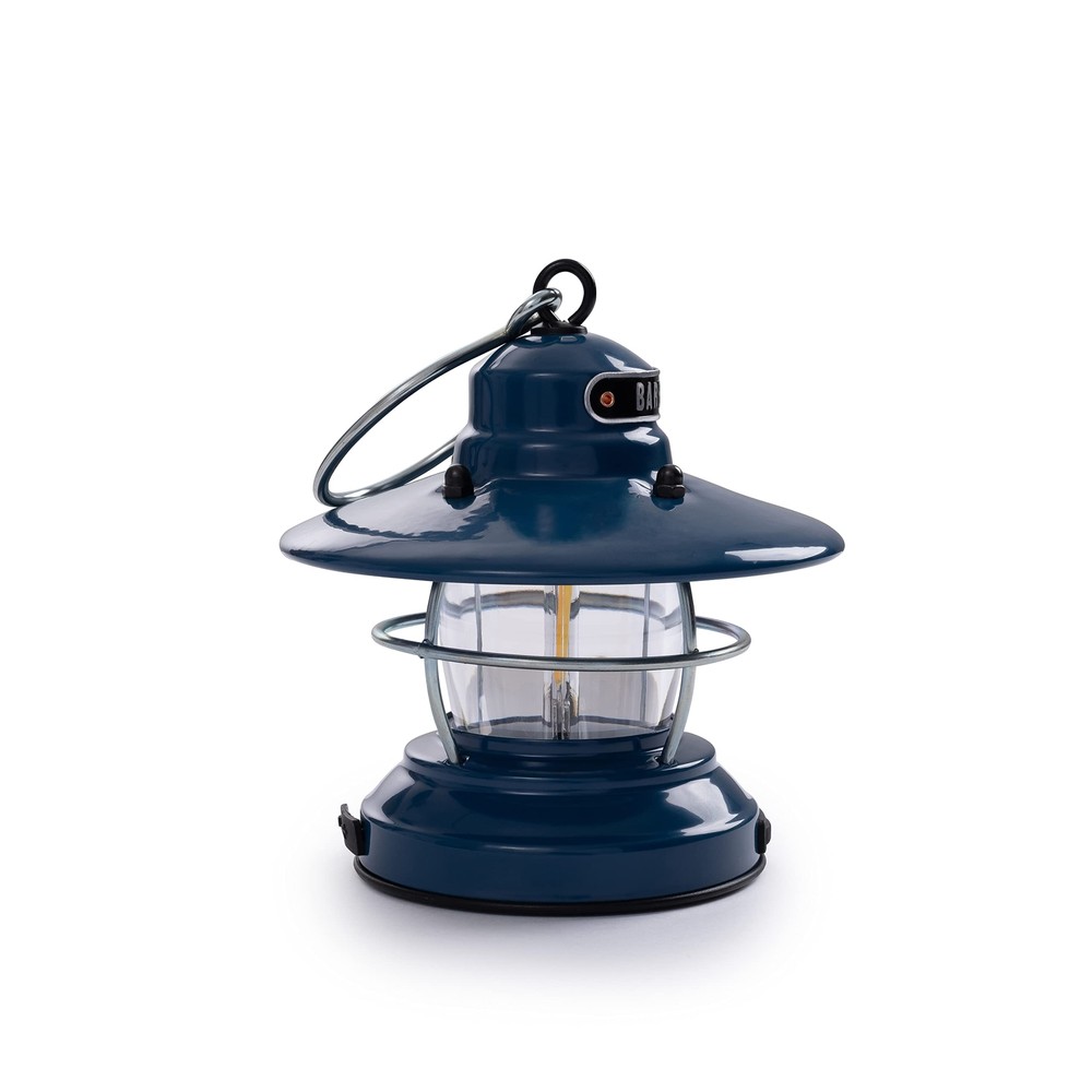 Barebones Edison Mini Lantern - Vintage Adjustable Camping Light (Ocean Blue)