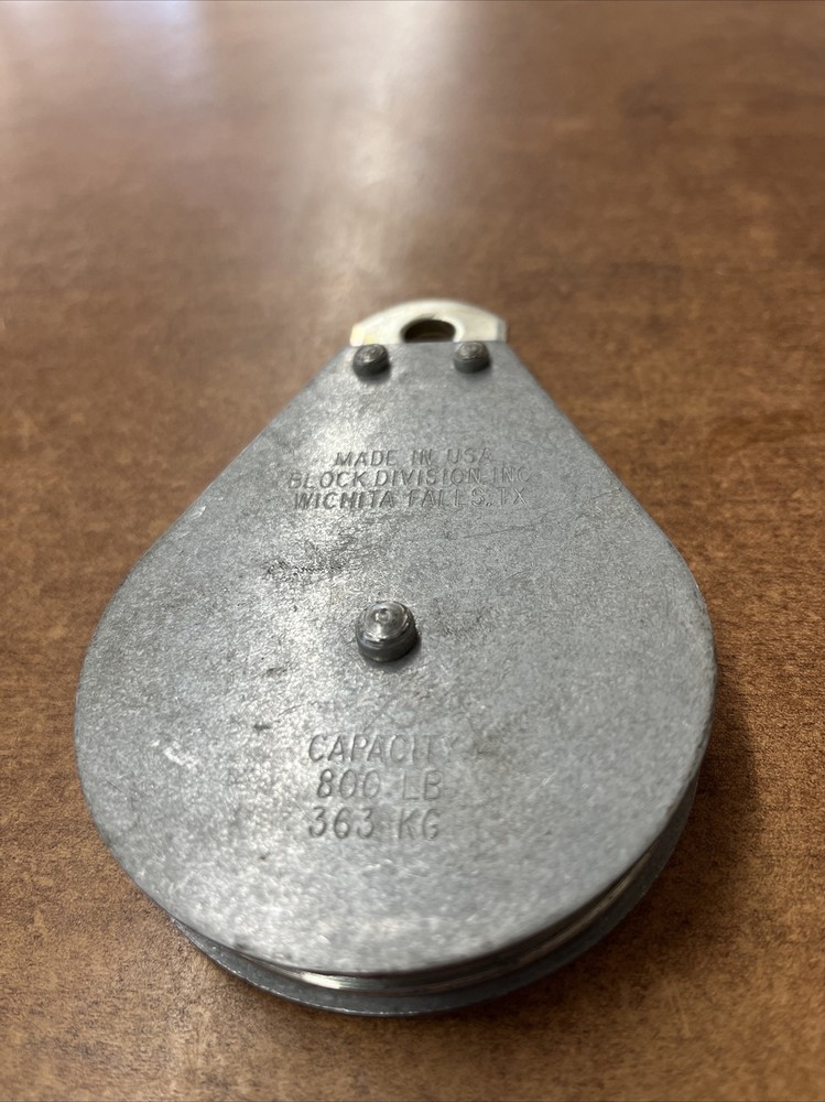 3” Fixed Eye Pulley, for 3/16 & 1/4” cable or rope