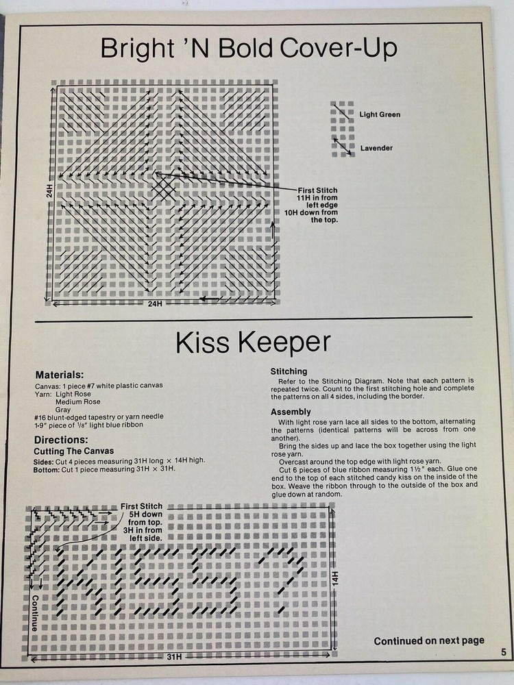 The Kitchen Etc Book Needlework on Plastic Canvas Needlepoint Mrs Putter #7612